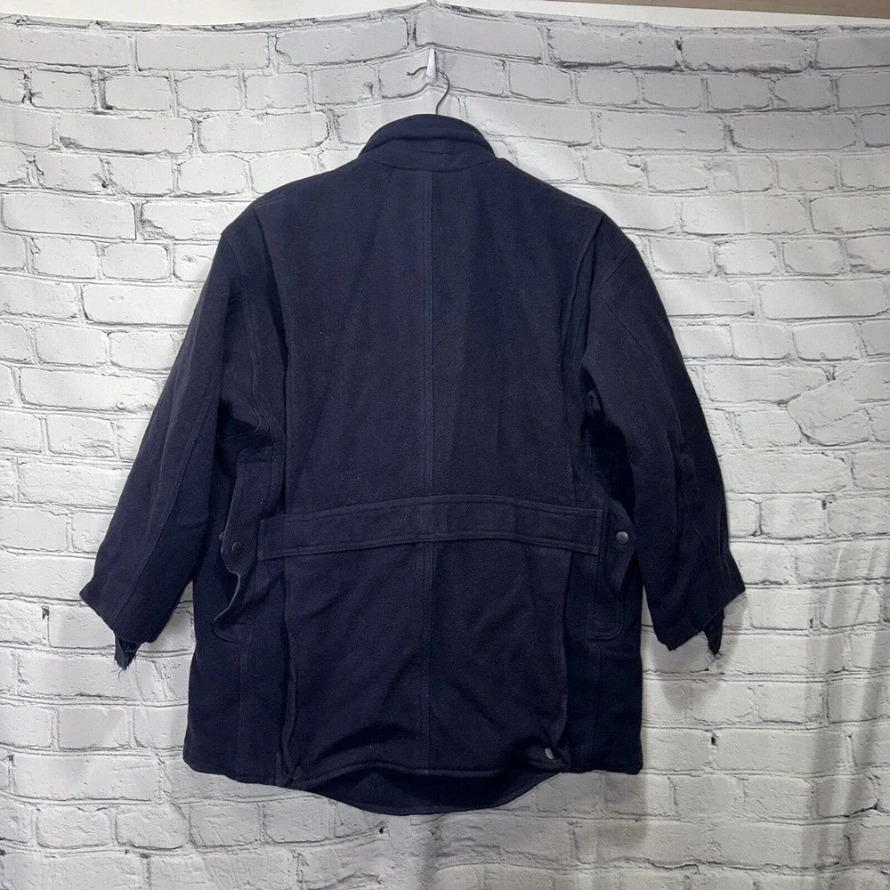 Polo Ralph Lauren Jacket Adult Medium Blue Mens Wool Pockets Casual - Picture 16 of 16